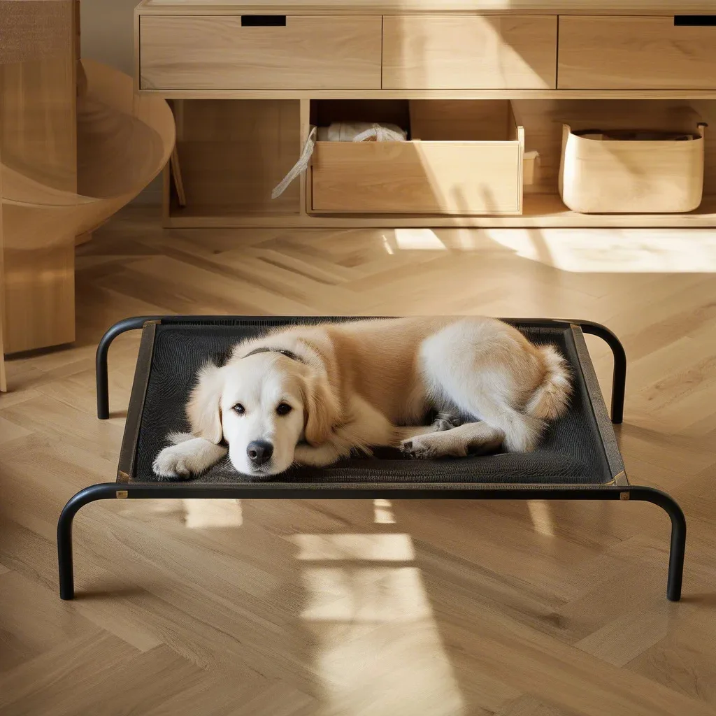 Cama elevada con tubo cuadrado para perros grandes y gatos todo el año - imagen 2