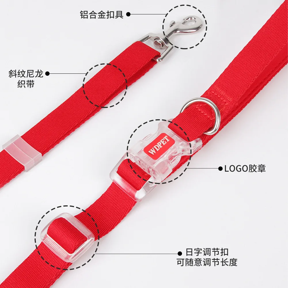 New Small Dog Chest Strap Adjustable Aluminum Alloy A-Buckle Pet Traction Rope Vest Type Dog Chest Strap - imagen 3