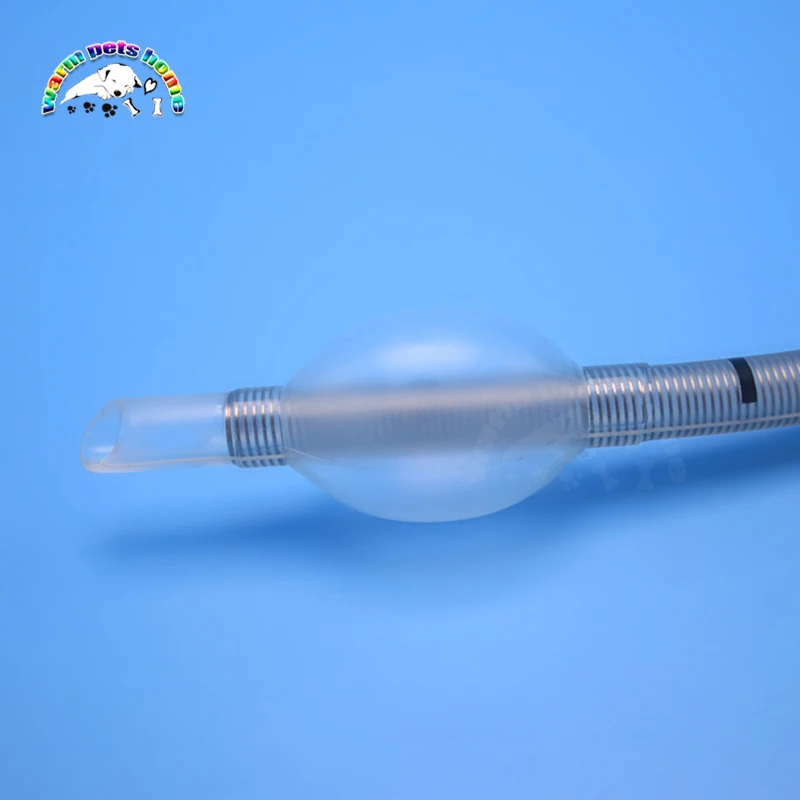 Tubo traqueal reforzado de PVC desechable con manguito de baja presión, cánula traqueal, suministros veterinarios - imagen 4
