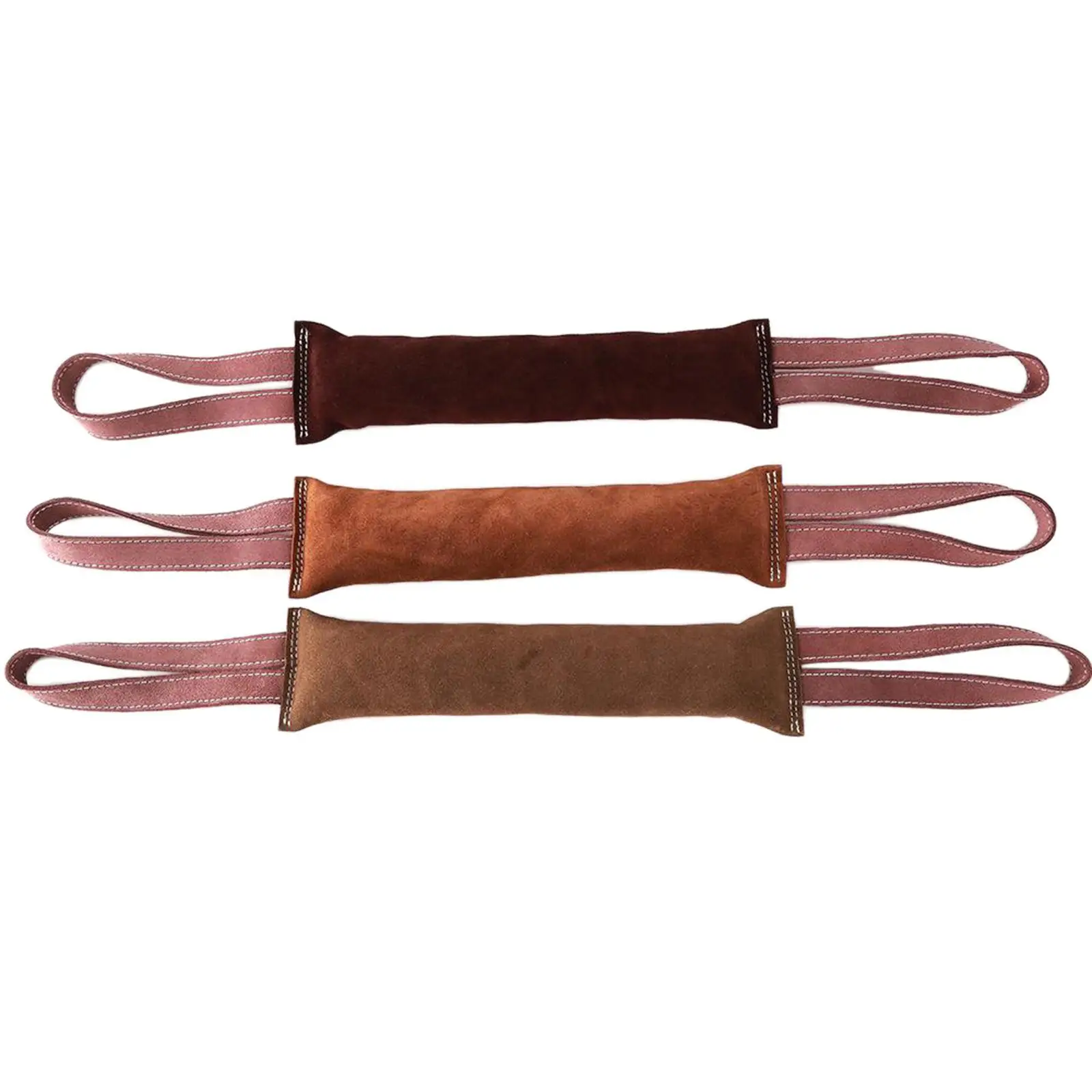 Dog Tug Bite Leather Chewing Toy Puppy Training Interactive Play Toys