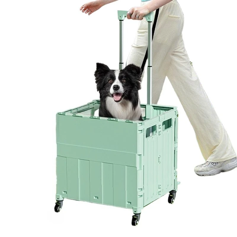 Cochecitos para mascotas, carrito especial de peluche para perros y gatos, carrito plegable ligero y portátil pequeño, productos para mascotas - imagen 2