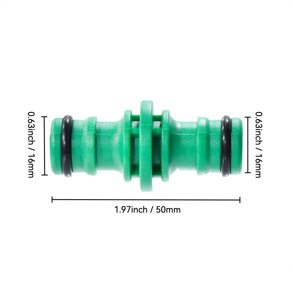 Conector de manguera de jardín de plástico, accesorio Universal duradero a prueba de fugas para riego de jardín, sistemas de manguera para exteriores, 5 uds. - imagen 3