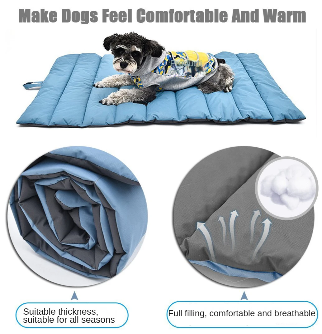 Esterilla impermeable para mascotas, perrera plegable, fácil de limpiar, de gran tamaño, para acampar al aire libre y viajar, fácil de llevar, duradera - imagen 3