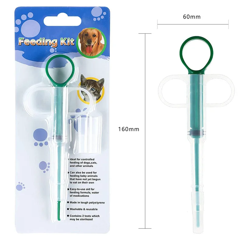 Aplicador de píldoras para mascotas, jeringa para gatos y perros, alimentador de medicina, repelente de insectos, suministros, puede Clip, alimentador de agua para mascotas - imagen 4