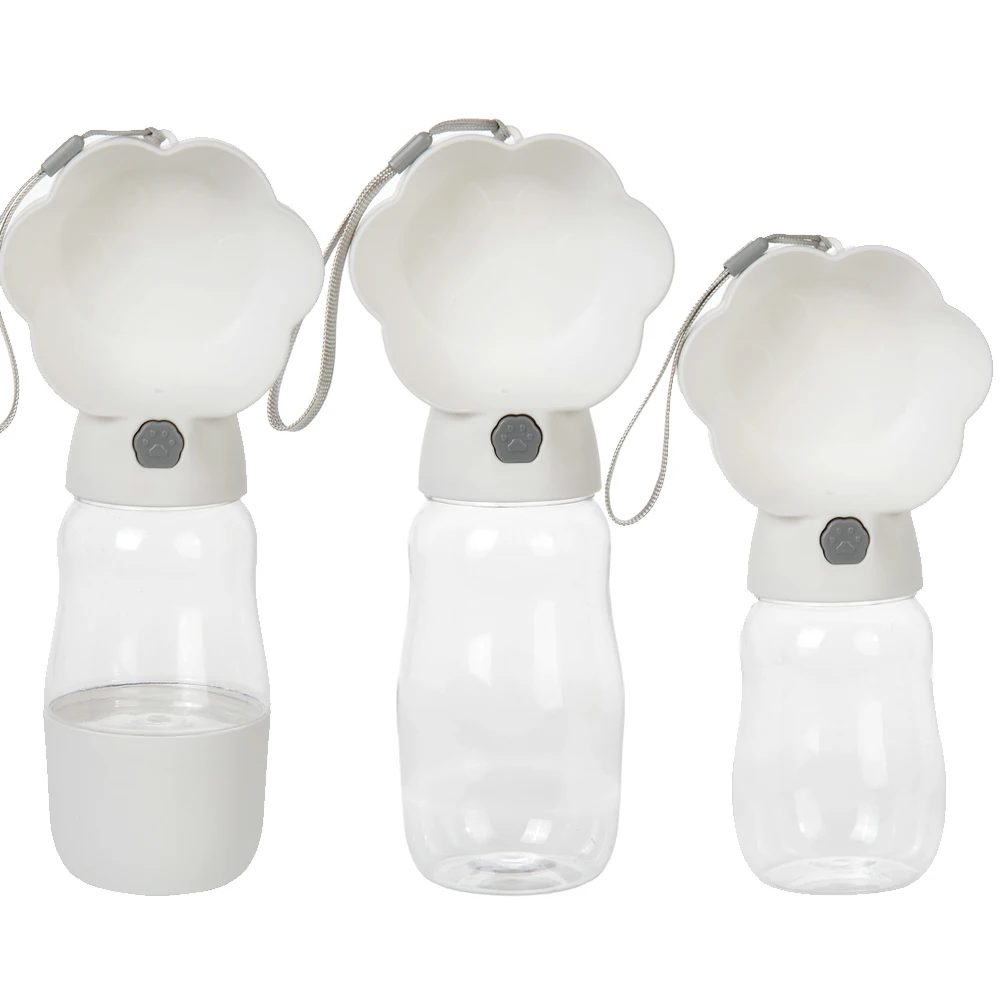 Botella de agua grande 2 en 1 para perros, cuencos portátiles para viajes al aire libre para perros pequeños y grandes, diseño de pata, alimentador para cachorros, suministros para mascotas - imagen 5