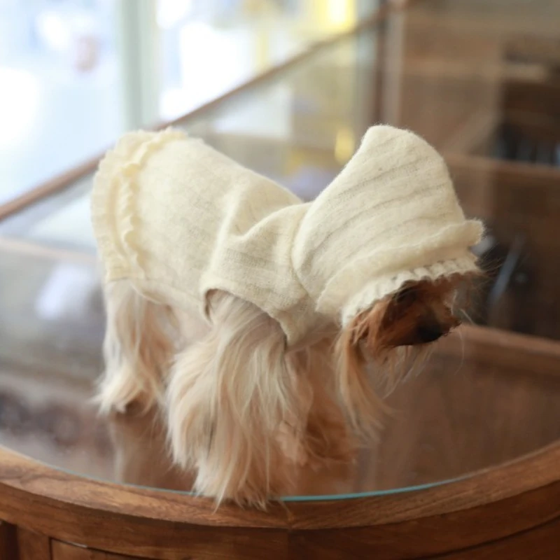 Ropa de lujo para perros, ropa para perros de otoño e invierno, cosas para perros pequeños, accesorios de disfraz, cachorros, gatitos, gatos, mascotas, suministros con capucha - imagen 4