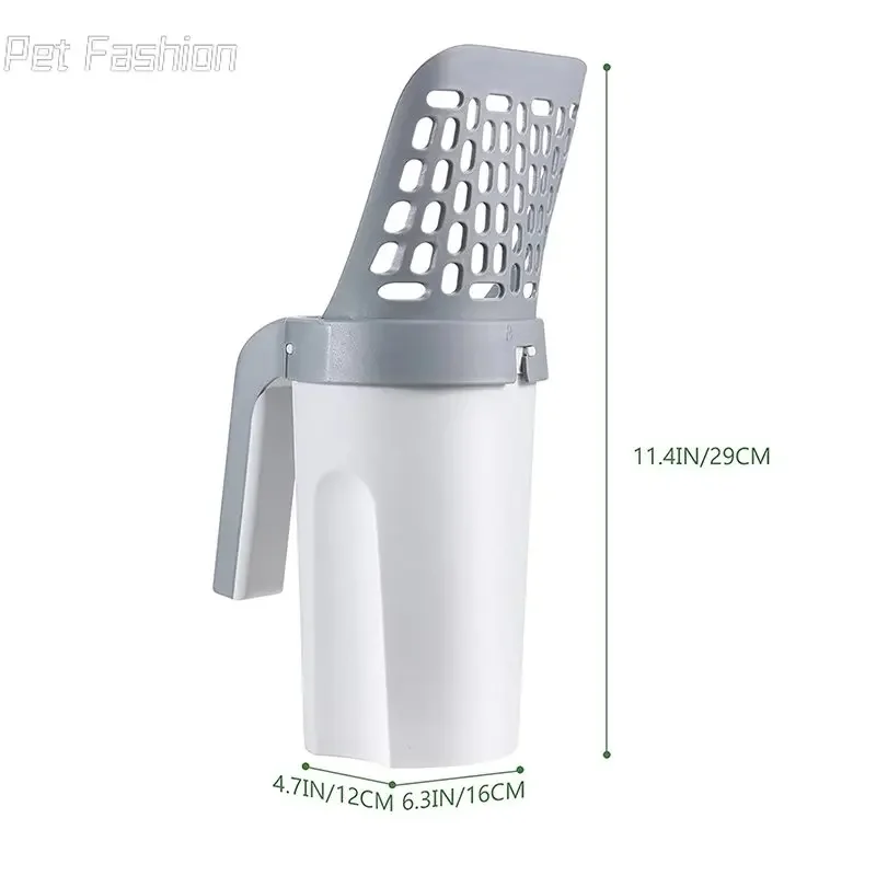 Recogedor de arena autolimpiante para gatos, pala de arena para arenero, filtro de arena para gatos - imagen 3