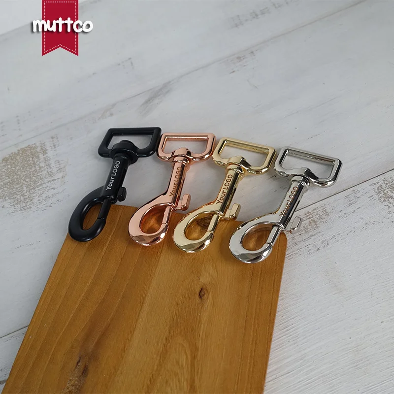 50 Uds. Hebilla de Metal grabada con láser logotipo personalizable 15mm/20mm/25mm/30mm ganchos de Clip para perros para productos para mascotas DIY 4 colores - imagen 2