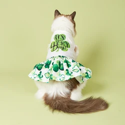Disfraz San Patricio con trébol para perros pequeños y gatos