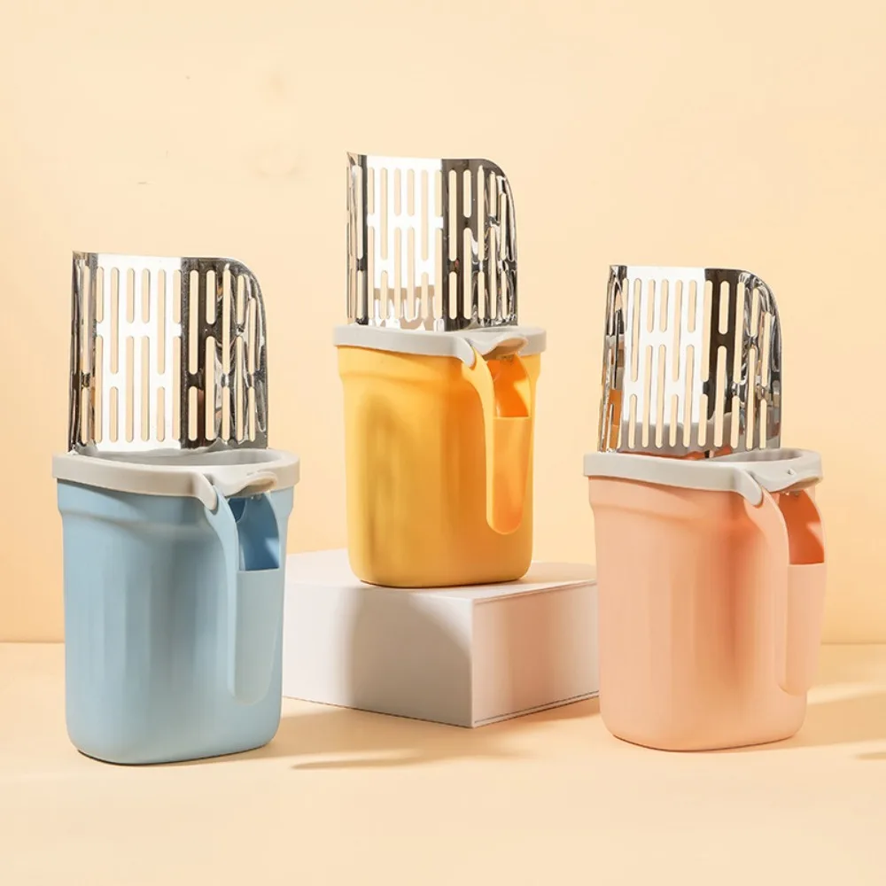 Nueva pala para arena para gatos con bolsa de repuesto para filtro de mascotas, inodoro limpio, recolector de basura, suministros para gatos, caja de arena para gatos, autolimpieza - imagen 4