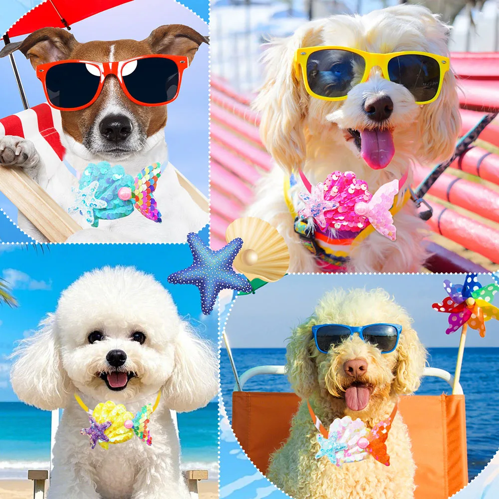 50 Uds. Collar de pajarita brillante para perros y gatos, pajaritas ajustables para perros pequeños, corbatas de primavera para el cuidado de perros, accesorios para mascotas para perros pequeños - imagen 5