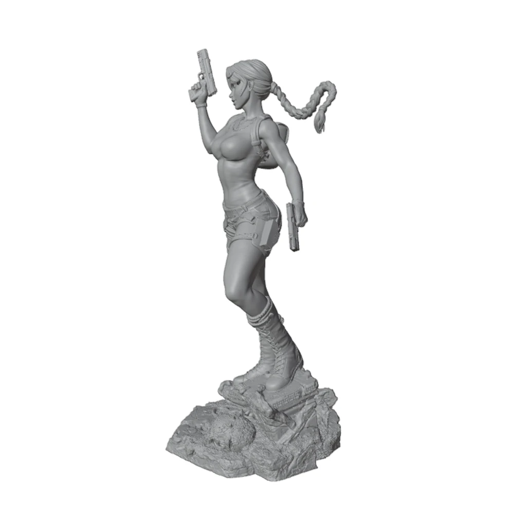 Figura de resina sin pintar para juegos de rol, gato y perro