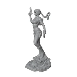 Figura de resina sin pintar para juegos de rol, gato y perro