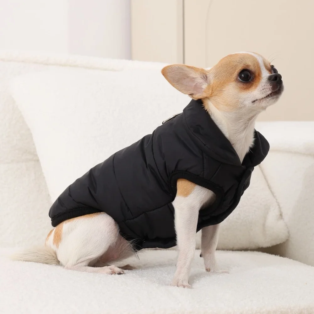 Ropa cálida de invierno para perros, disfraz bonito para mascotas, trajes suaves para cachorros, abrigo para mascotas al aire libre a prueba de viento, chaqueta para Chihuahua - imagen 4
