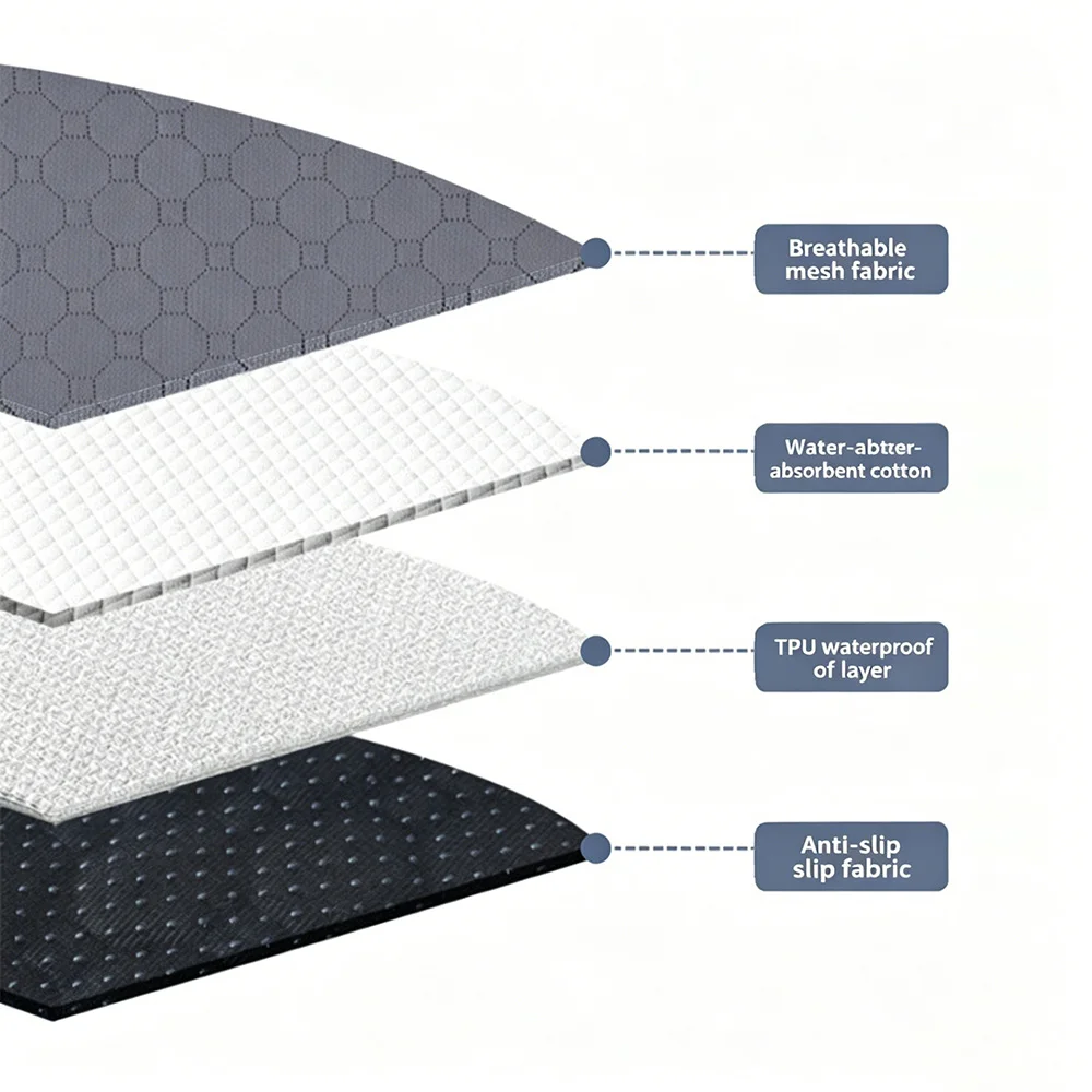Alfombrilla absorbente lavable para perros y gatos – Antideslizante reutilizable - imagen 2