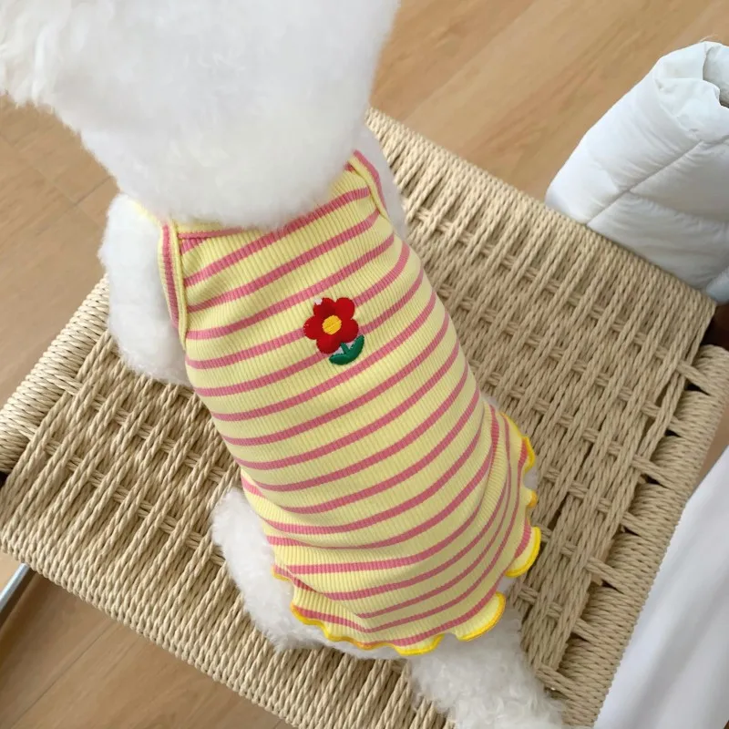 Chaleco con tirantes y camiseta fresca para perros gatos Chihuahua Bichón - imagen 2