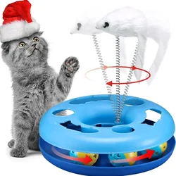 Juguete interactivo roller track con bola de hierba gatera para gatos