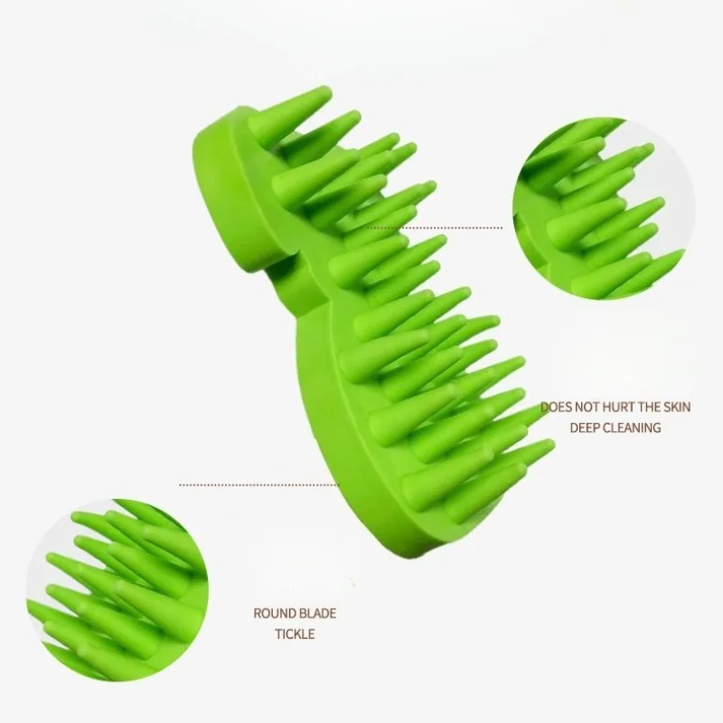 Cepillo de baño para mascotas, peine de goma, cepillo para depilación, cuidado de perros y gatos, guante de limpieza, masaje, herramienta para el cuidado del cabello de mascotas, 1 ud. - imagen 3