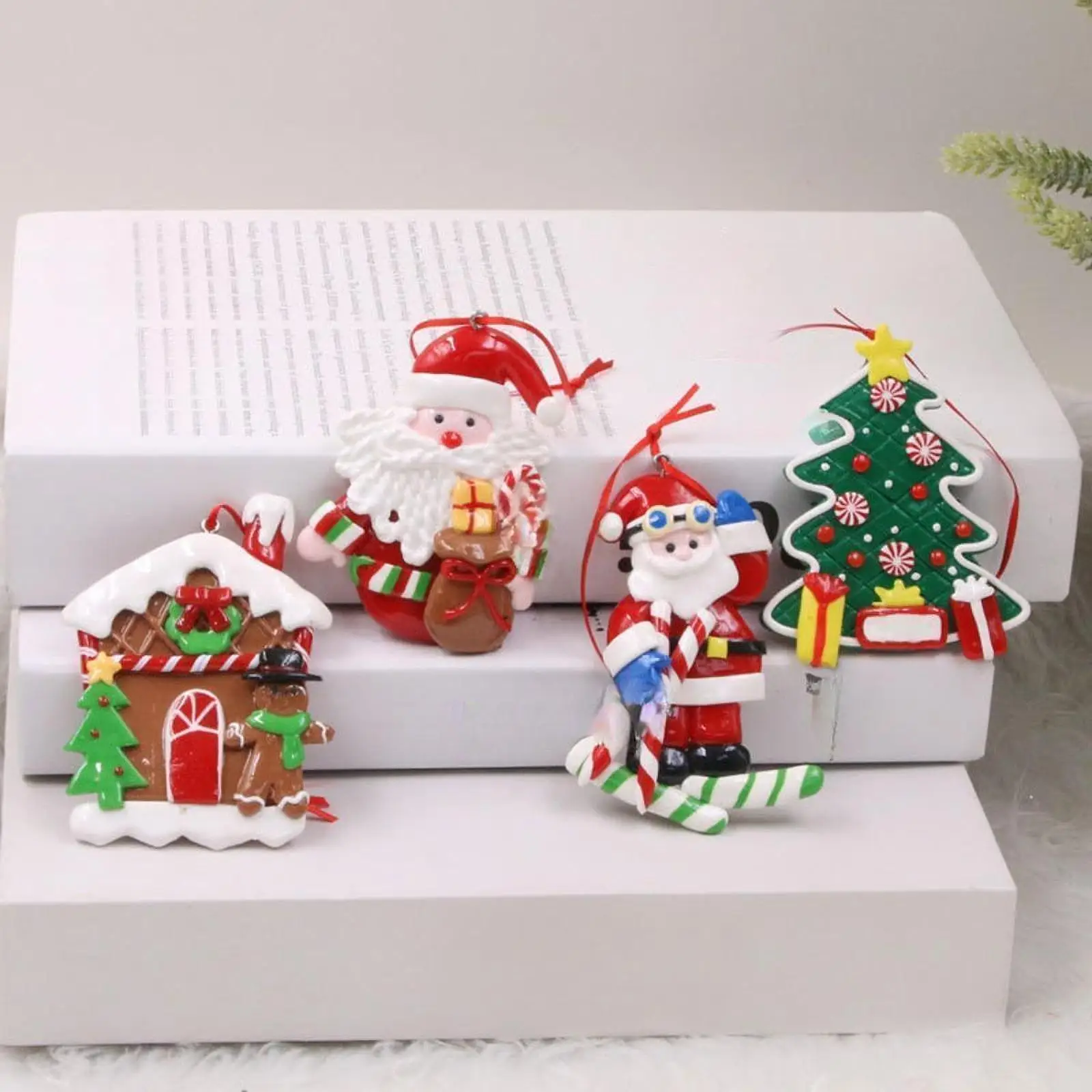 Christmas Gingerbread Man Hanging Decorations Hanging Pendant Celebration Ornament for Bedroom Office Living Room Door Wall