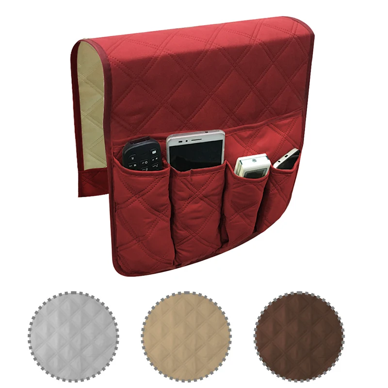 Organizador sofá reposabrazos 5 bolsillos - Vista principal diseño beige