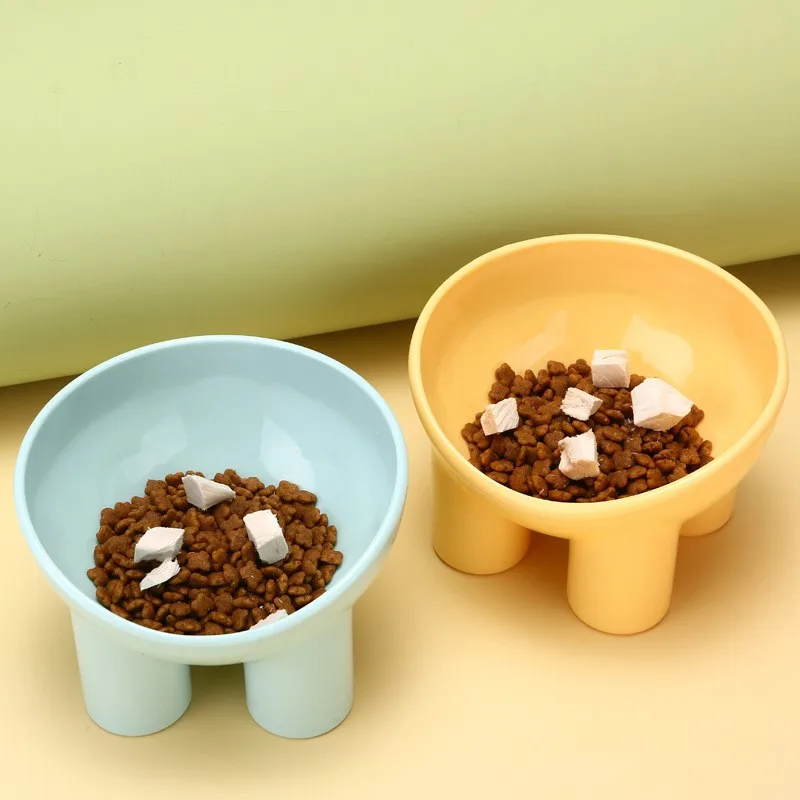 Protector de cuello de patas altas para mascotas, cuenco de agua para gatos, cuenco de alimentación para cachorros, cuenco inclinado para mascotas, suministros para gatos - imagen 5