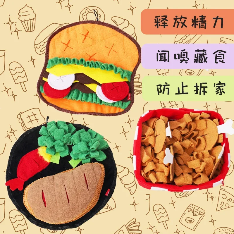 Estera para olfatear perros, manta oculta para olfatear comida, acompañamiento de perros para consumer energía, rompecabezas para mascotas, juguetes para cachorros para perros pequeños - imagen 2