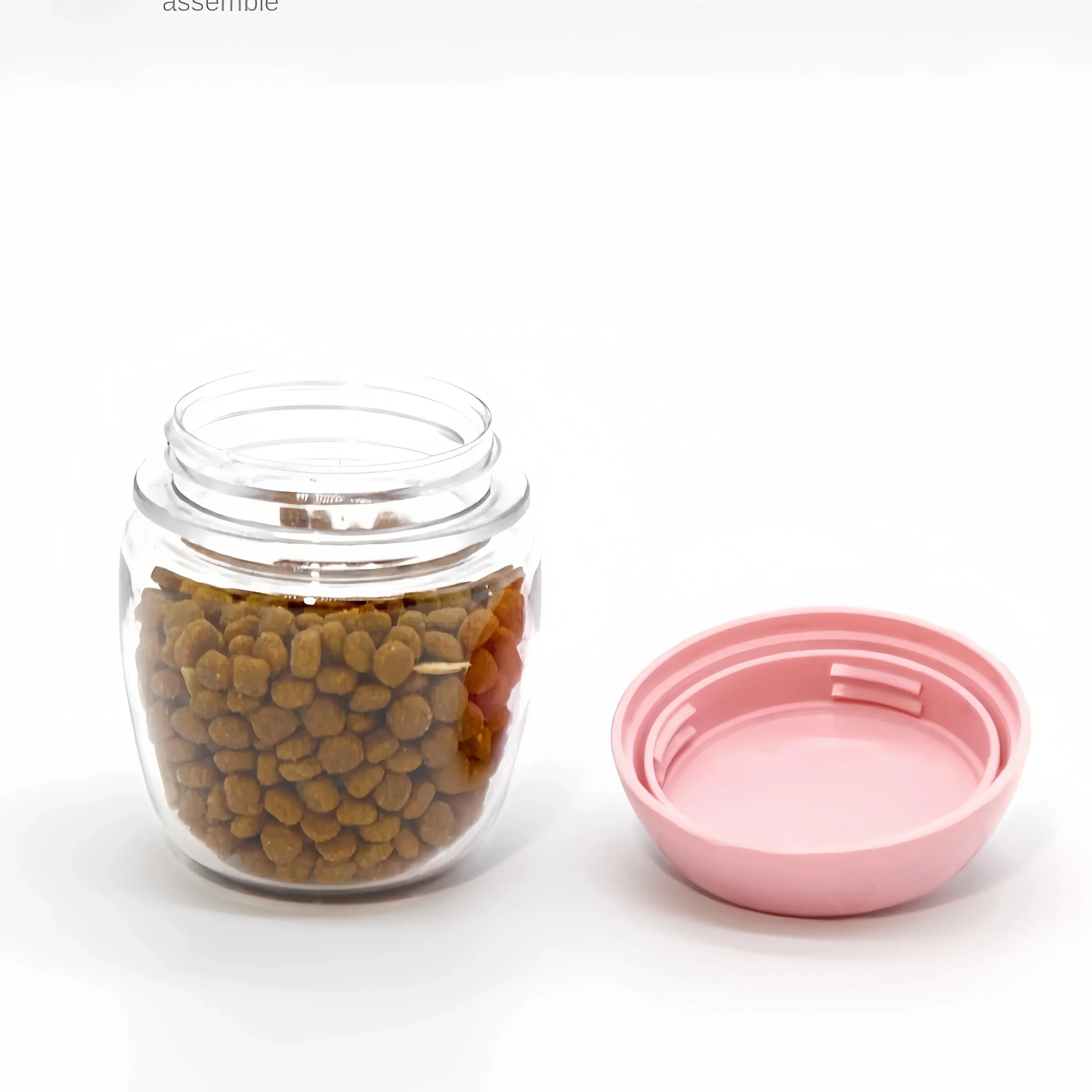 Botella de agua portátil para perros y gatos con almacenamiento de alimentos y contenedor de agua para cachorros, cuenco alimentador para perros, suministros para mascotas de viaje al aire libre - imagen 5