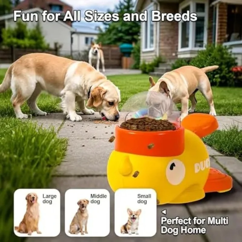 Comedero lento para perros pequeños y medianos diseño pato interactivo - imagen 5