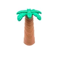 Brown coconut tree