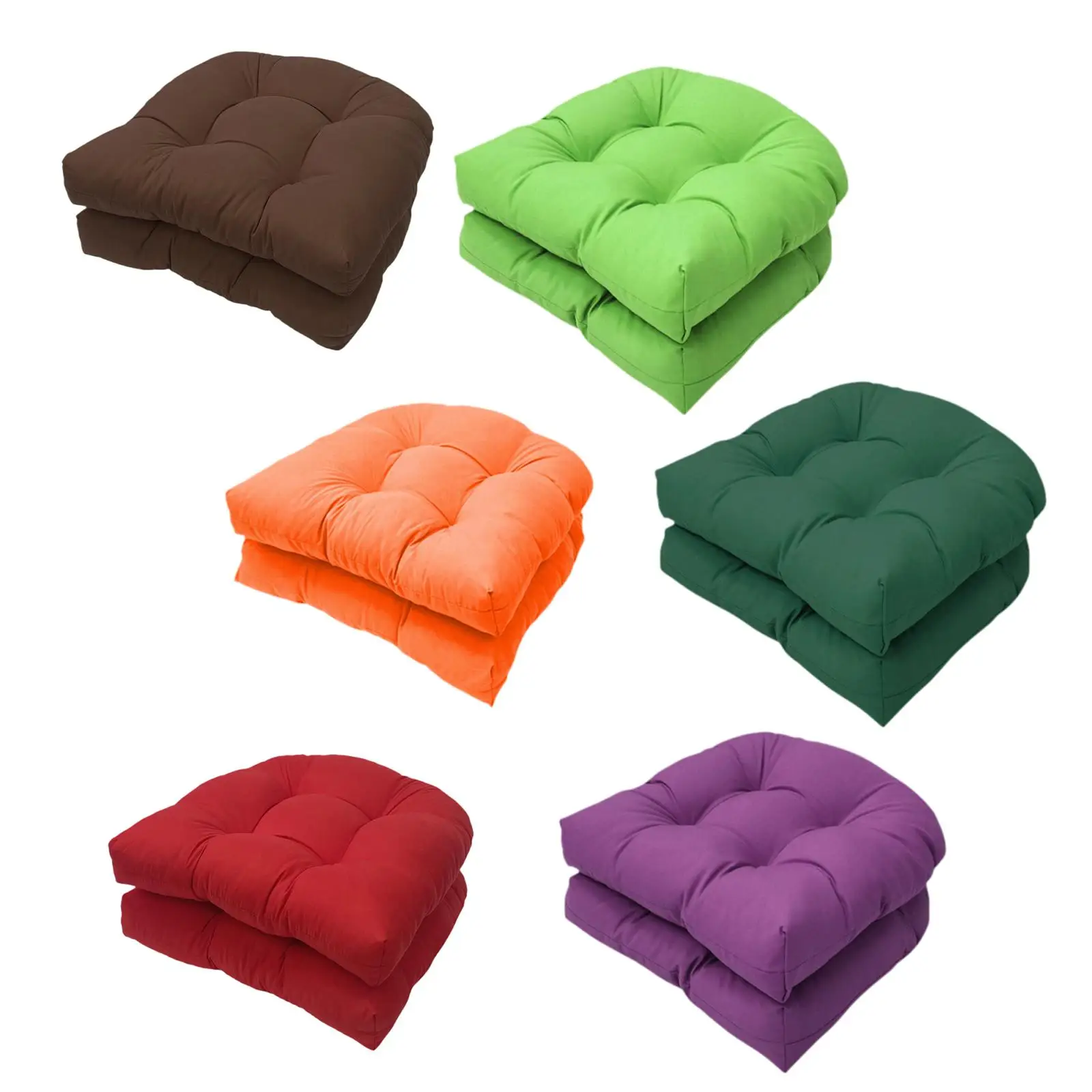 Indoor Outdoor Wicker Patio Seat Cushion Patio Chair Cushions Lightweight Chair Pads for Indoor Yard Wicker Chair Kitchen Chair