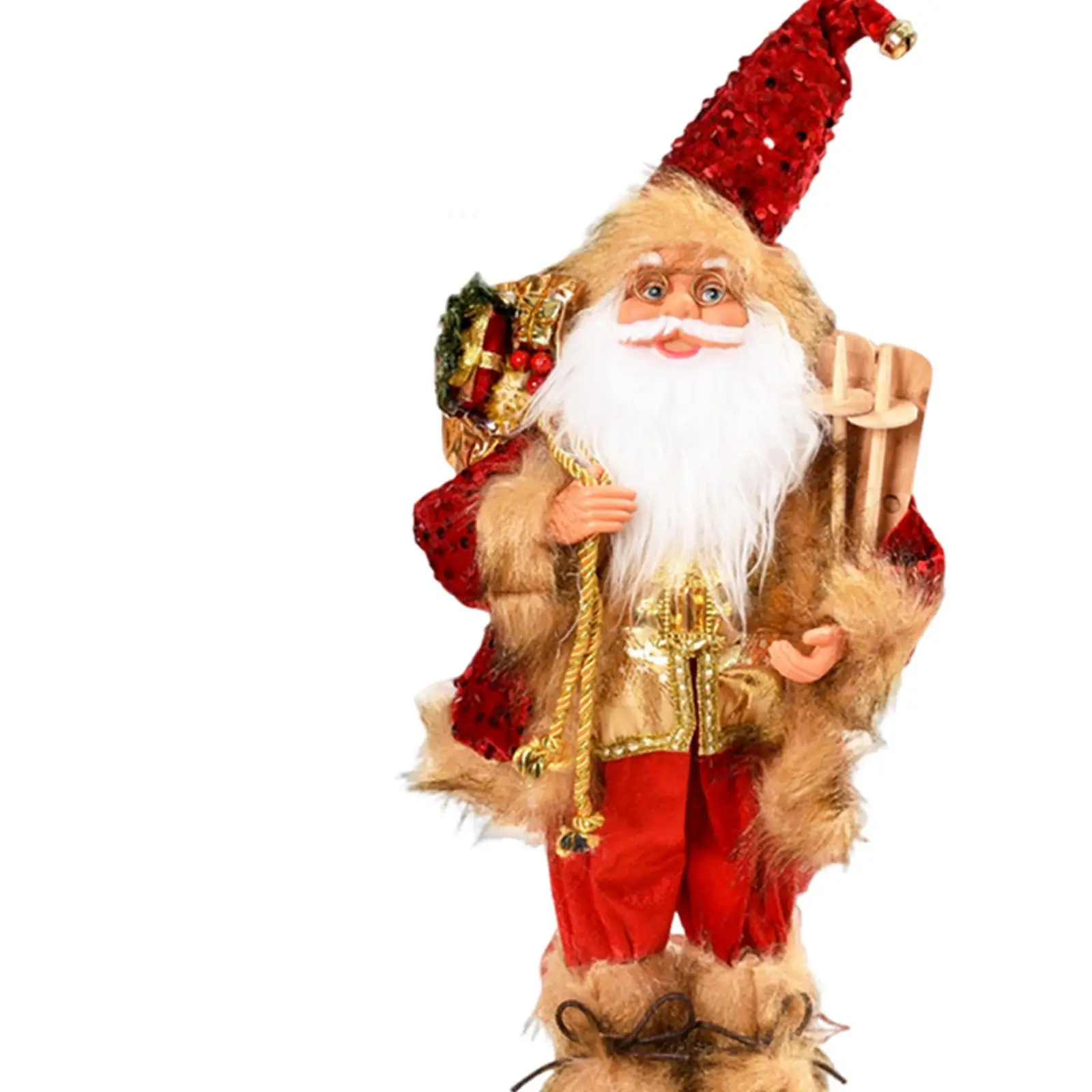 Regalos navideños de muñeco de Papá Noel, centro de mesa decorativo, versátil, coleccionable - imagen 5