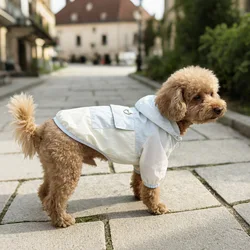 Abrigo ligero primavera verano con capucha para perros Shih Tzu