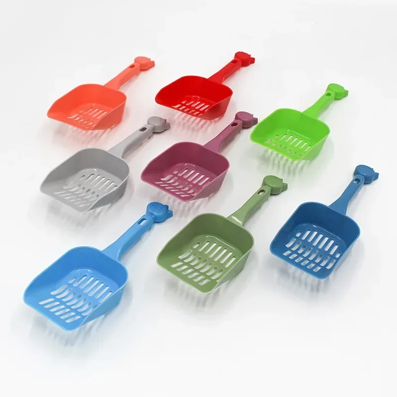 Cuchara de arena para gatos, pala de plástico para inodoro de mascotas, artefacto para caca, pala de arena para basura, artefacto de limpieza para mascotas, pala para perros, suministros para gatos, 1 Uds. - imagen 3
