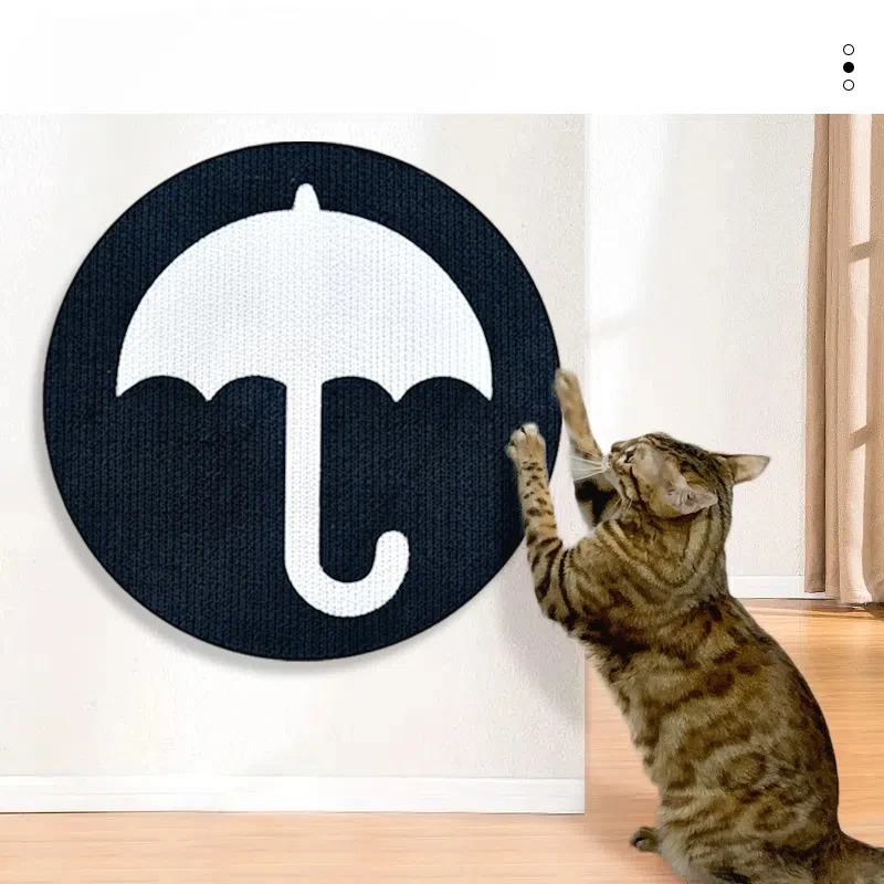 Rascador de gato duradero, tablero de rascado Vertical, corrugado, Poste a la pared