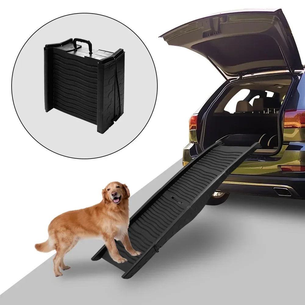 Rampa plegable antideslizante para subir al coche – Gatos y perros - imagen 4