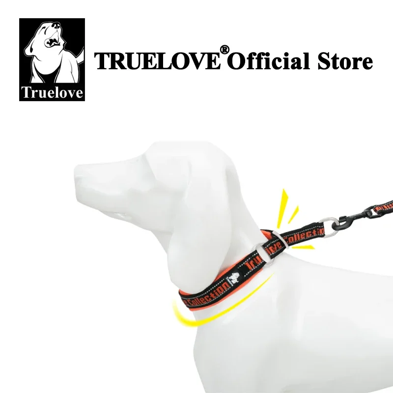 Truelove-Collar de nailon con cadena P para mascota, ajustable, reflectante, SBR, neopreno resistente a tirones, a prueba de explosiones, para viajes de perros y gatos, TLC5371 - imagen 3