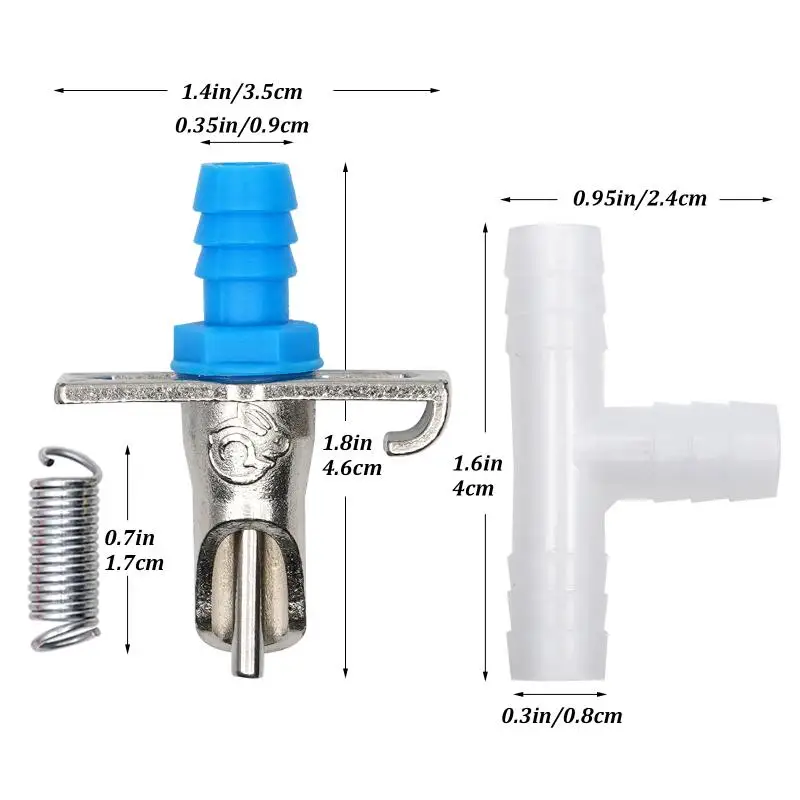 Alimentador automático de agua para tetina de conejo, bebedero para roedores, herramientas para beber tetina de conejo, bebederos para conejos, 10/15/20 piezas - imagen 3