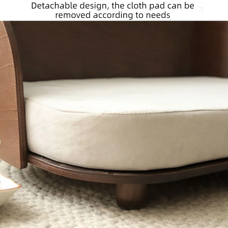 Sofá de madera para gatos – Villa cómoda y desmontable - imagen 4