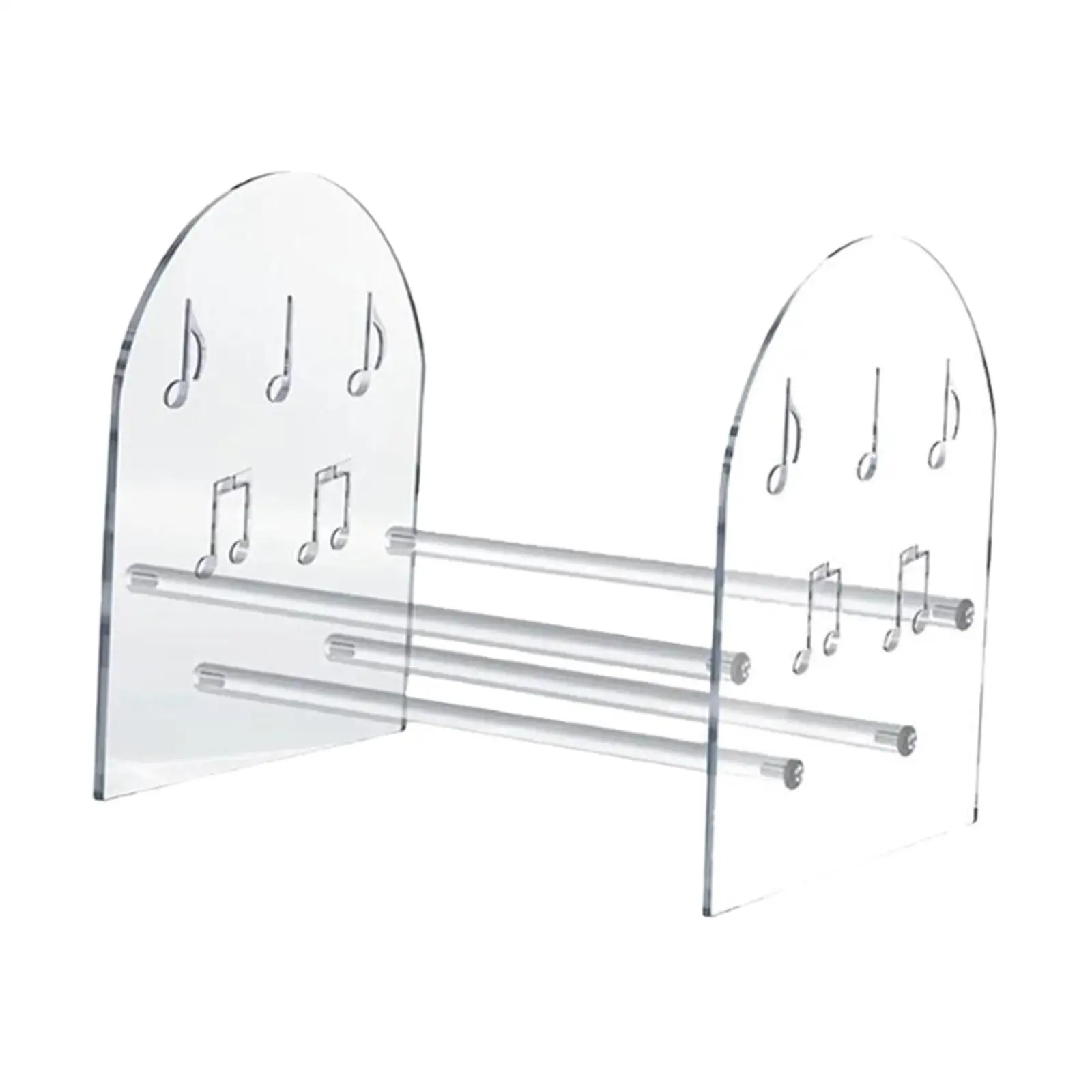 Estante de almacenamiento de discos acrílico, versátil, fácil montaje, soporte para discos de vinilo transparente moderno, organizador LP para archivos de álbumes - imagen 3