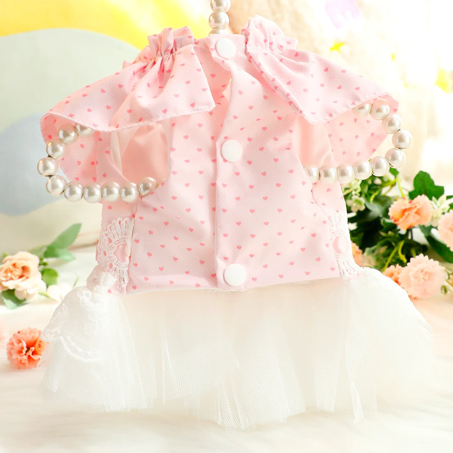 Vestido encaje perro pequeño Chihuahua primavera verano - imagen 4