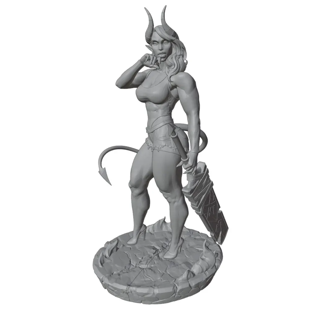 Figura anime 3D para decorar habitación, miniatura GK sin montar ni pintar 1/24