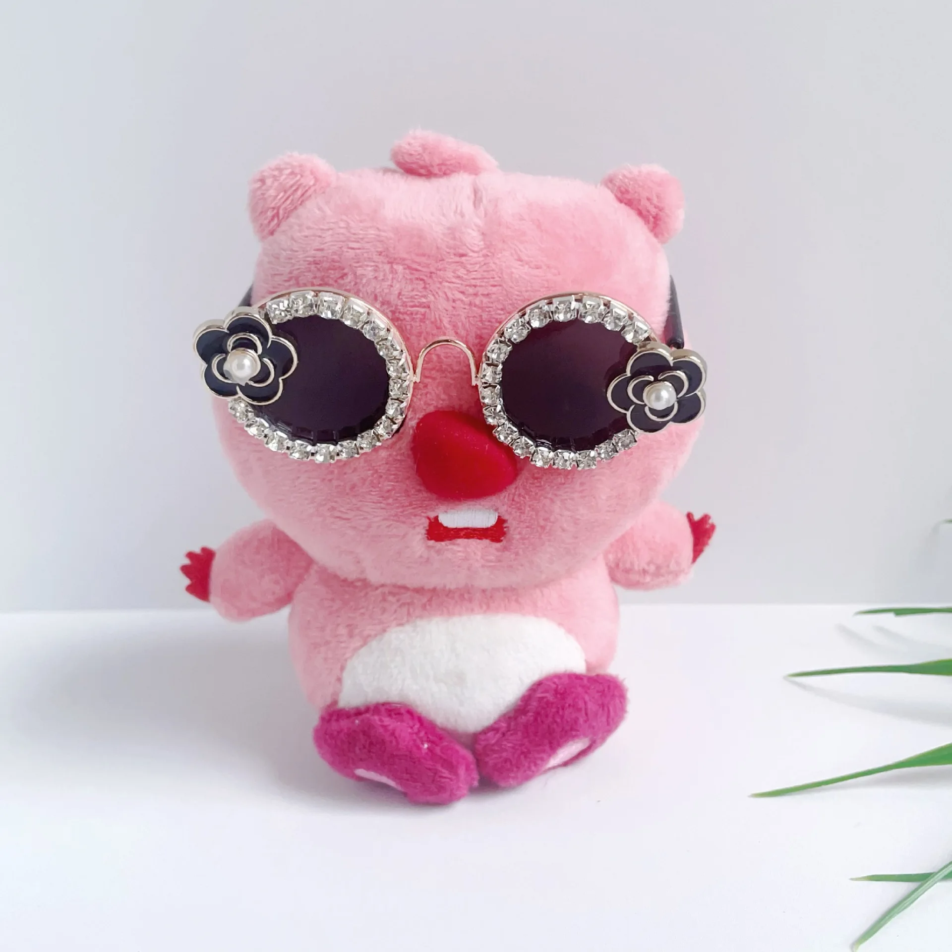 Gafas para mascotas, cadena de diamantes de flores, gafas pequeñas, sombreros para mascotas, gafas para gatos, gafas de sol para perros, suministros para mascotas, accesorios para cachorros - imagen 3