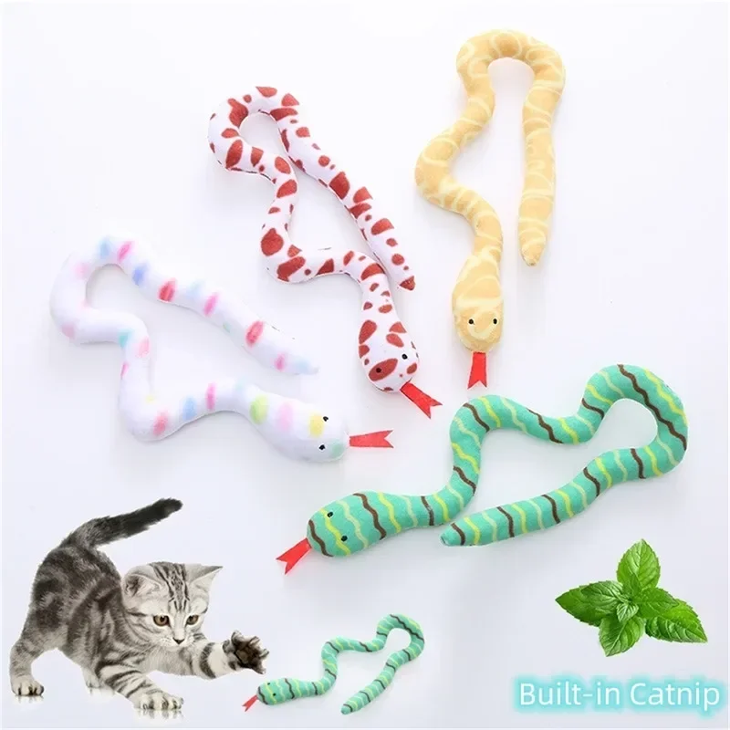 Juguete interactivo de hierba gatera para gatos, juguete interactivo molar resistente a mordeduras de serpiente glotón, regalo para accesorios para mascotas