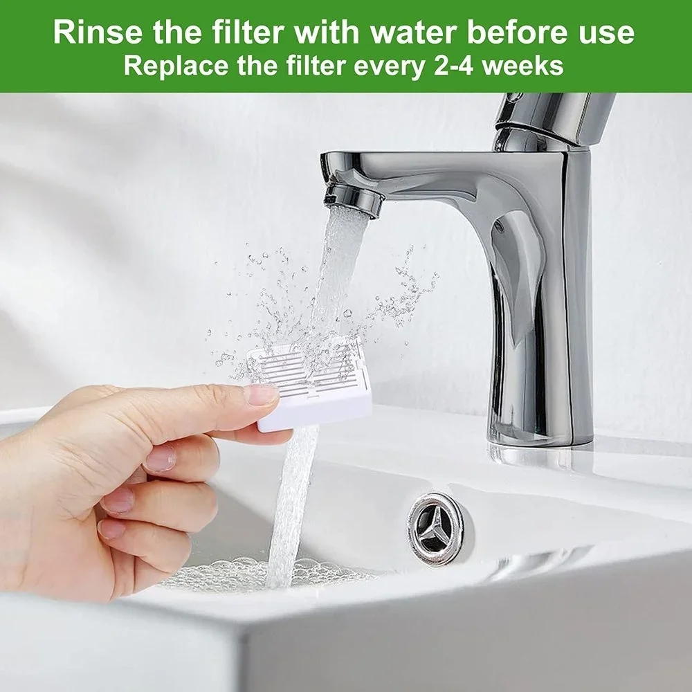 Filtros de repuesto para fuente de mascotas, filtros de carbón para fuente de agua para gatos, filtros de espuma para fuente de gato de cerámica para pasteles, 8 Uds. - imagen 5