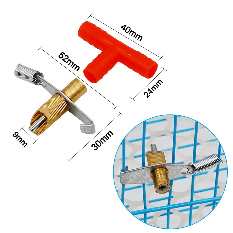 Bebedero automático para conejos, pezones de agua, alimentador de mascotas para conejos, conejos, roedores de granja, 5/10/15/20 Uds. - imagen 4