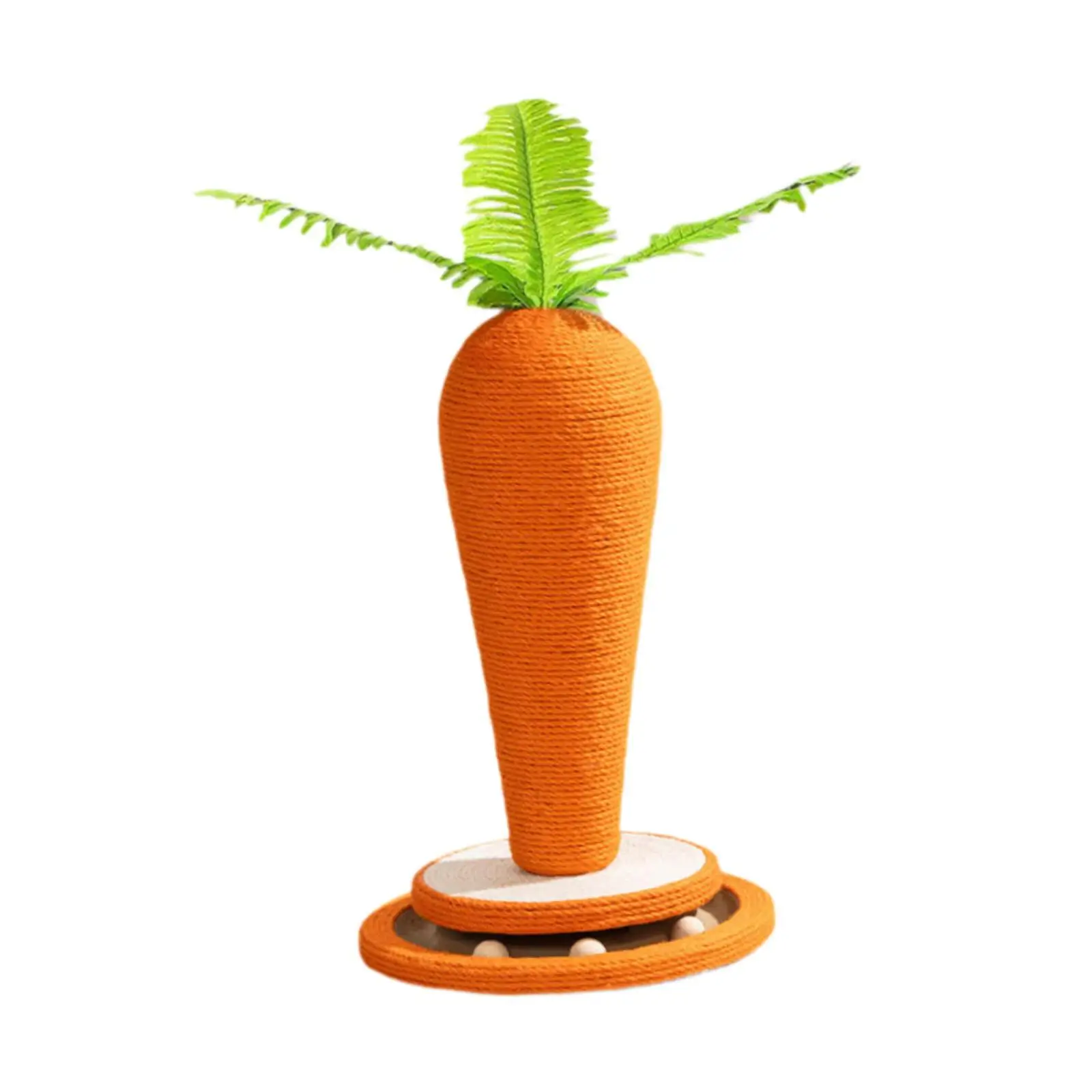Cat Scratch Post Toy Carrot Shape Cat Climbing Tree for Exercise Resting