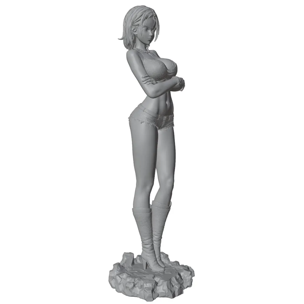 Kit modelo resina gato gris – Figura 3D sin montar - imagen 4