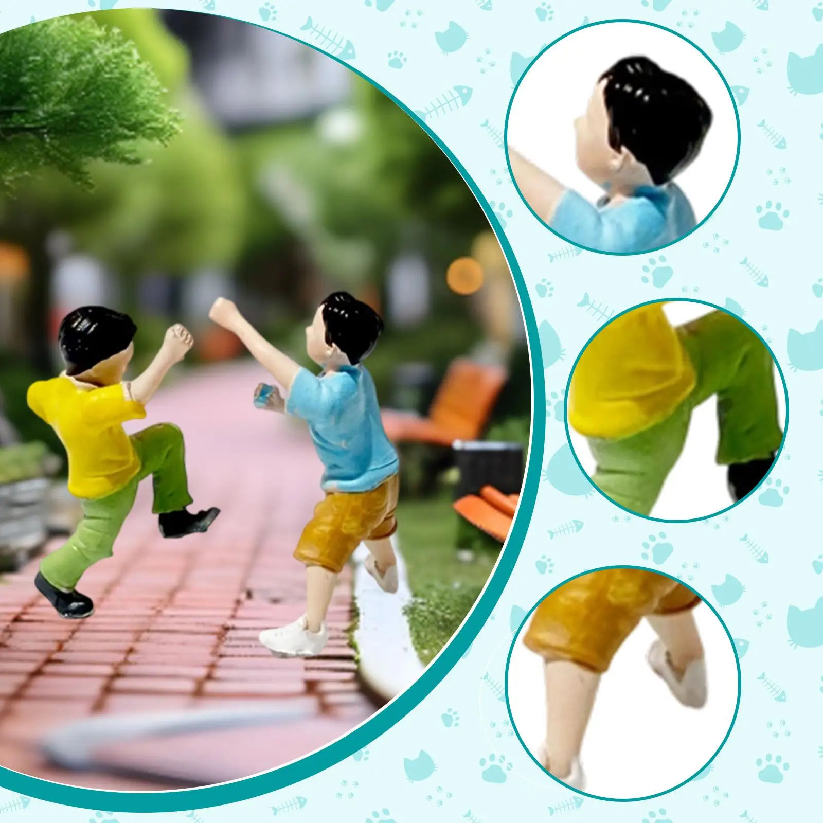 1/64 Small People Figure Resin Mini Architectural Figurine Tiny People Model Photo Prop for Fairy Garden Sand Table Train Layout 1/64 Small People Figure Resin Mini Architectural Figurine Tiny People Model Photo Prop for Fairy Garden Sand Table Train Layout