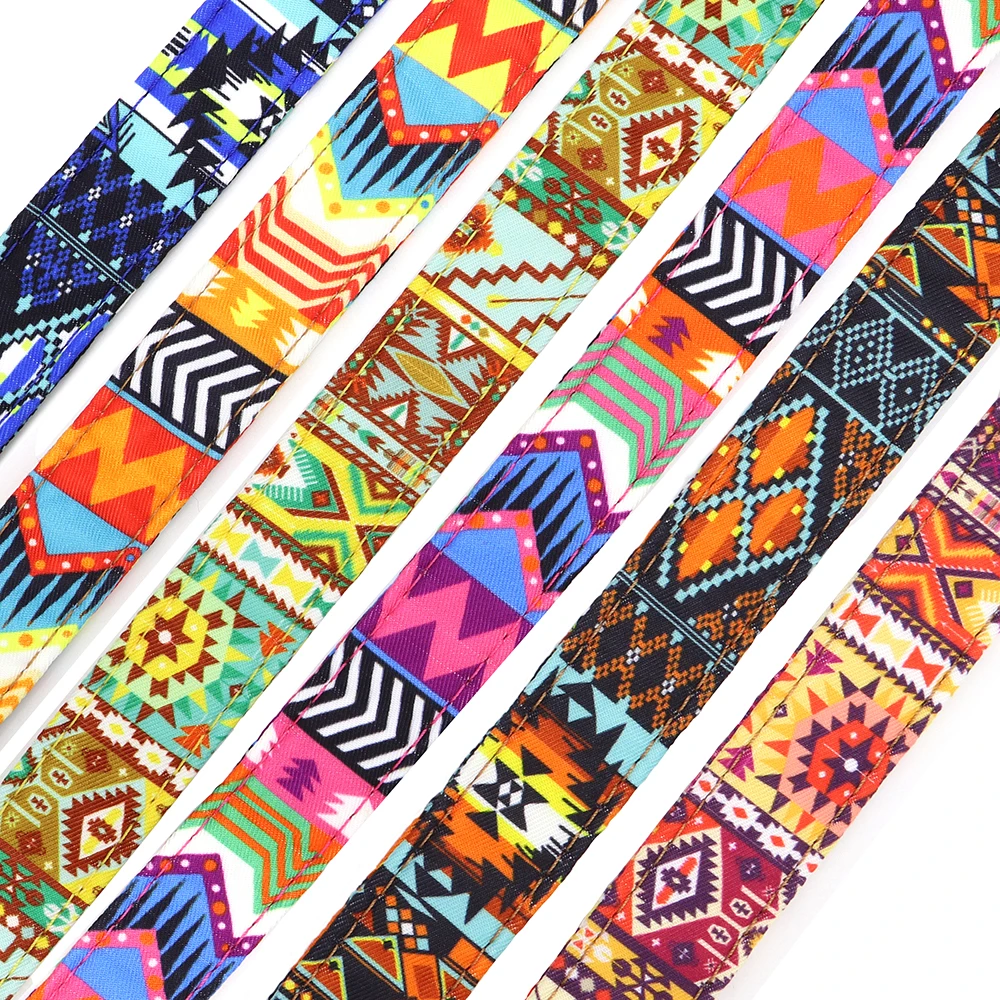 Collar de nailon personalizado para perro grande, con bonito estampado, identificación para cachorro, nombre grabado, para perros pequeños, medianos y grandes - imagen 4