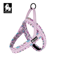 Truelove Arnés acolchado con floral para perros – Chaleco ajustable exterior